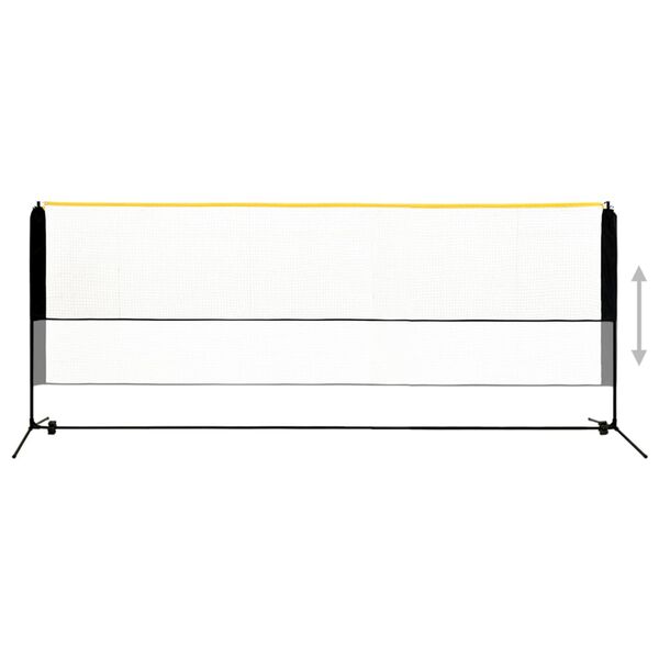 vidaXL justerbart badmintonnet 400x103x94-158 cm metal