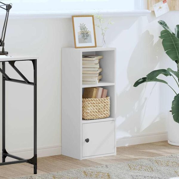 vidaXL bogreol 31x24x77 cm konstrueret tr&aelig; hvid