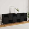 vidaXL Sideboard 3 pcs Sort eg 60 x 35 x 70 cm