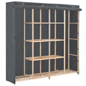vidaXL kl&aelig;deskab 173 x 40 x 170 cm stof gr&aring;