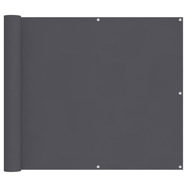 vidaXL altanafsk&aelig;rmning 90x800 cm 100 % polyester antracitgr&aring;