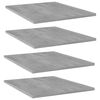 vidaXL boghylder 4 stk. 40x50x1,5 cm konstrueret tr&aelig; betongr&aring;