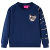 Sweatshirt til b&oslash;rn str. 140 marinebl&aring;