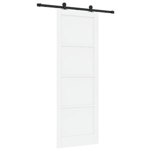 vidaXL Skyded&oslash;r ORKDAL 83 x 232 cm Massivt fyrretr&aelig; Hvid