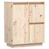 vidaXL sk&aelig;nk 60x34x75 cm massivt fyrretr&aelig;