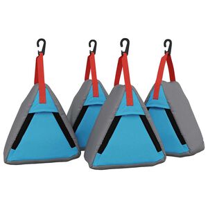vidaXL Opbevaringspose 4 pcs Gr&aring; og Bl&aring; 24 x 16 x 24 cm oxford