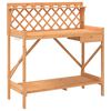vidaXL pottebord med espalier massivt fyrretr&aelig; brun