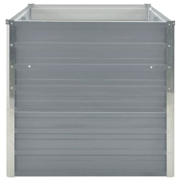 vidaXL h&aelig;vet havekasse 160 x 80 x 77 gr&aring;t galvaniseret st&aring;l