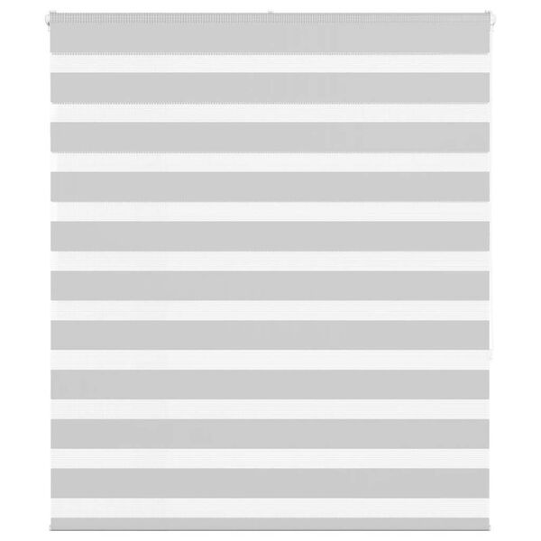 vidaXL zebragardin lysegr&aring; 120x150 cm stofbredde 115,9 cm polyester