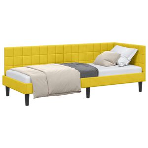 vidaXL Hj&oslash;rnesengramme Gul 80 x 200 cm Fl&oslash;jl