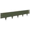 vidaXL Pl&aelig;nekant 10 pcs 100 x 20 cm St&aring;l Olivengr&oslash;n