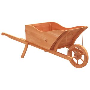 vidaXL plantekasse 128x45,5x43 cm trilleb&oslash;rsdesign massivt fyr