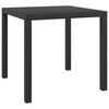 vidaXL havebord WPC aluminium 80 x 80 x 74 cm sort