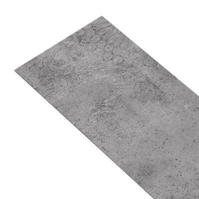 vidaXL ikke-selvklæbende gulvbrædder 4,46 m² 3 mm PVC cementbrun