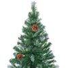 vidaXL Kunstigt juletr&aelig; med 300 LED'er Gr&oslash;n 180 cm PVC og St&aring;l