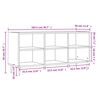 vidaXL tv-bord 103,5x30x50 cm konstrueret træ sonoma-eg
