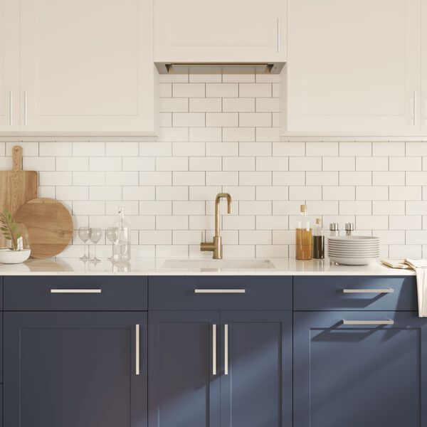 vidaXL skabsh&aring;ndtag 20 stk. 224 mm rustfrit st&aring;l s&oslash;lvfarvet