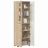 vidaXL Highboard FLORIN Sonoma eg 60 x 35 x 182 cm Konstrueret tr&aelig;