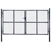 vidaXL havel&aring;ge i net galvaniseret st&aring;l 300x200 cm gr&aring;