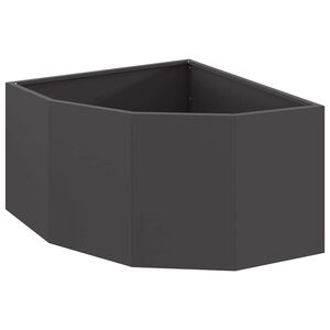 vidaXL Hj&oslash;rne Plantekasse Sort 60 x 60 x 35 cm St&aring;l