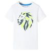 T-shirt til b&oslash;rn str. 140 ecrufarvet