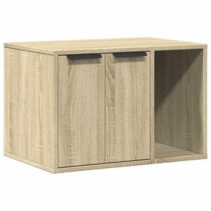 vidaXL toiletskjuler kattebakke 60x40x40 cm konstrueret tr&aelig; sonoma-eg