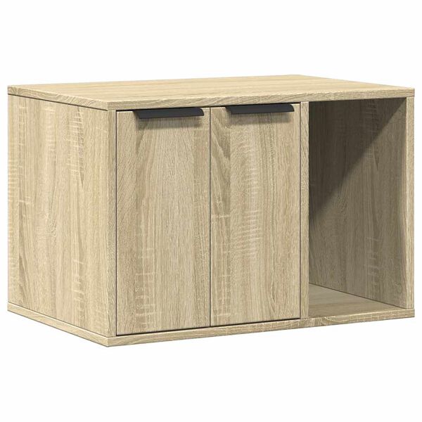 vidaXL toiletskjuler kattebakke 60x40x40 cm konstrueret tr&aelig; sonoma-eg