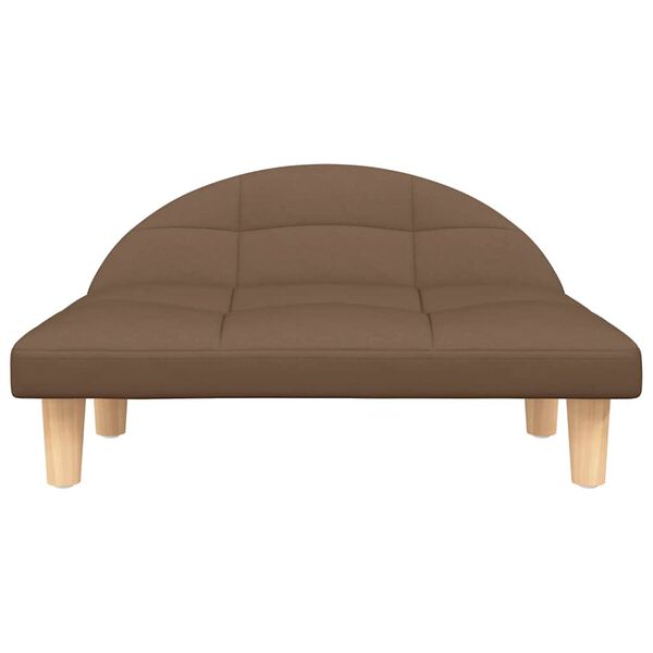 vidaXL hundeseng 70x52x30 cm stof brun