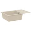 vidaXL Vask Beige 780 x 500 mm 80% Kvarts og 20% Resin