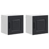 vidaXL Panel til opvaskemaskine Kalmar 2 pcs Sort 40 x 31 x 40 cm