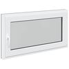 vidaXL K&aelig;ldervindue RISOR 110 x 50 cm PVC og glas Antracit