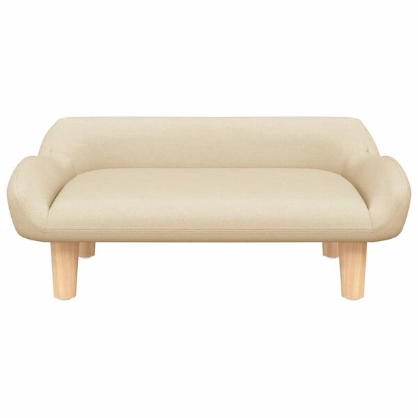 vidaXL sofa til børn 70x40x24 cm stof cremefarvet