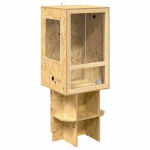 vidaXL Terrarium Brun 50 x 50 x 130 cm OSB