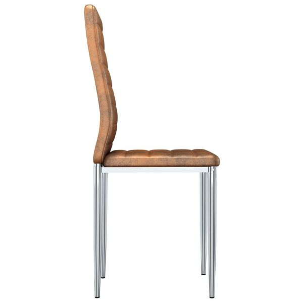 vidaXL Spisestole 2 pcs Brun 41,5 x 48 x 99 cm