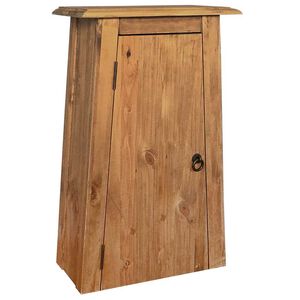 vidaXL badev&aelig;relsesskab 42x23x70 cm massivt fyrretr&aelig;
