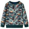 Sweatshirt til b&oslash;rn str. 104 m&oslash;rkegr&oslash;n