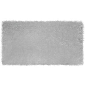 vidaXL Fuskobbel lammeskindst&aelig;ppe TAFALLA Gr&aring; 60 x 110 cm Polyester
