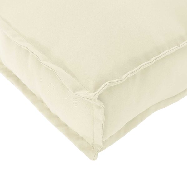 vidaXL Pude Creme 110 x 40 x 8 cm Oxford stof