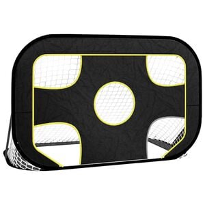 vidaXL fodboldnet med m&aring;lhuller 120x80x80 cm polyester