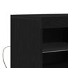 vidaXL LED Sideboard Sort 81 x 37 x 66,5 cm Konstrueret tr&aelig;