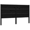 vidaXL sengeg&aelig;rde 126x4x100 cm massivt fyrretr&aelig; sort
