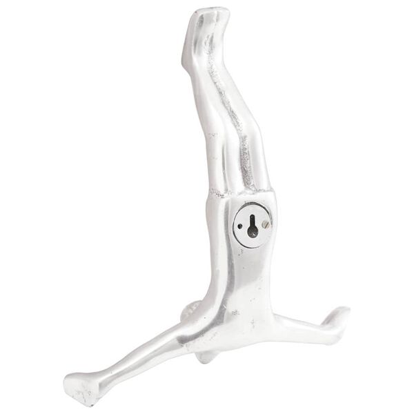 vidaXL Skulptur Sølv 22 x 8 x 25 cm Aluminium