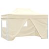 vidaXL Party Tent Creme 280 x 410 x 315 cm Oxford stof