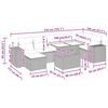 vidaXL sofas&aelig;t til haven 8 dele med hynder polyrattan sort