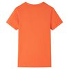 T-shirt til b&oslash;rn str. 116 lys orange