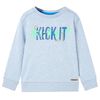 Sweatshirt til b&oslash;rn str. 104 bl&aring;meleret