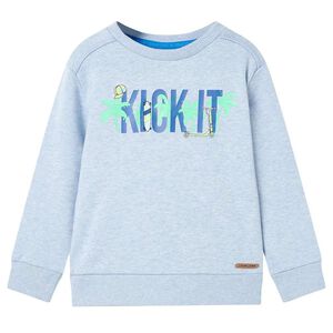 Sweatshirt til b&oslash;rn str. 104 bl&aring;meleret