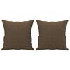 vidaXL 3-personers sofa med puder og hynder 180 cm stof brun