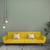 vidaXL 2-personers sovesofa fl&oslash;jl gul