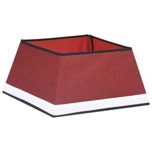 vidaXL skjuler til juletr&aelig;sfod 48x48x25 cm r&oslash;d og hvid